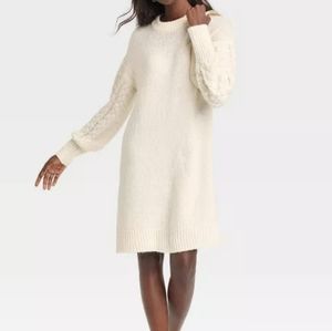 A New Day Cable Knit Sweater Dress S